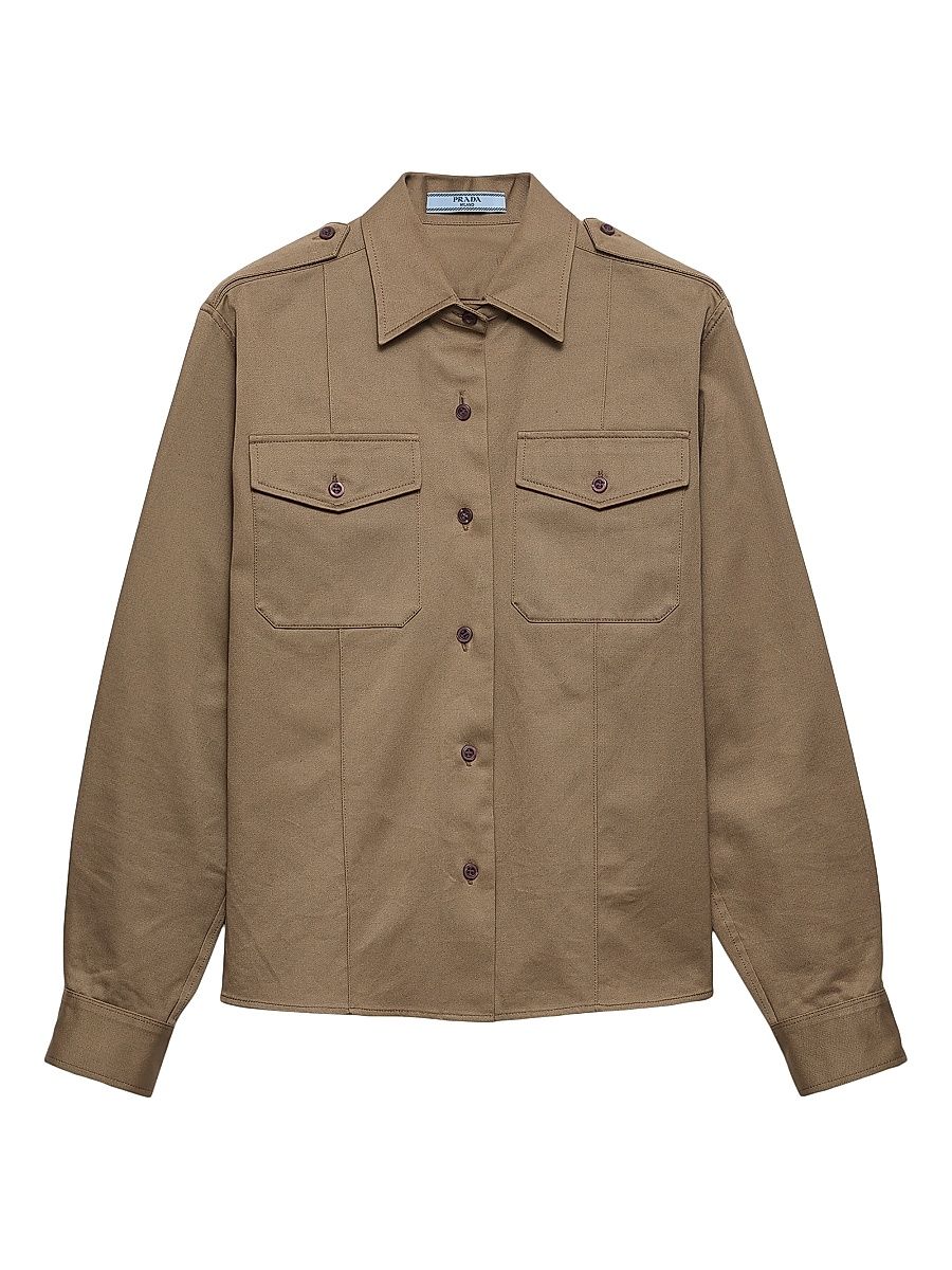 Women's Chino Shirt - Grey - Size 2