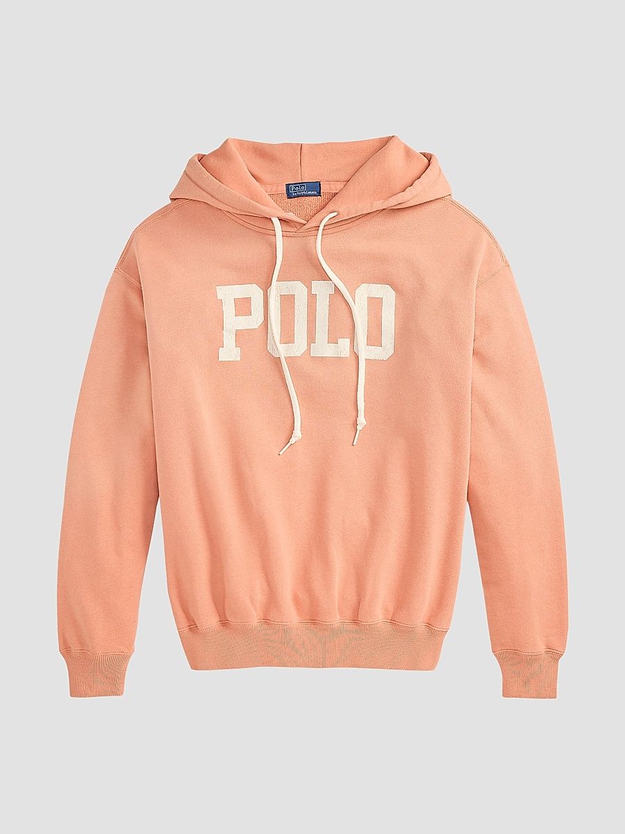 Women's Logo Lightweight Fleece Hoodie - Pastel Coral - Size XS