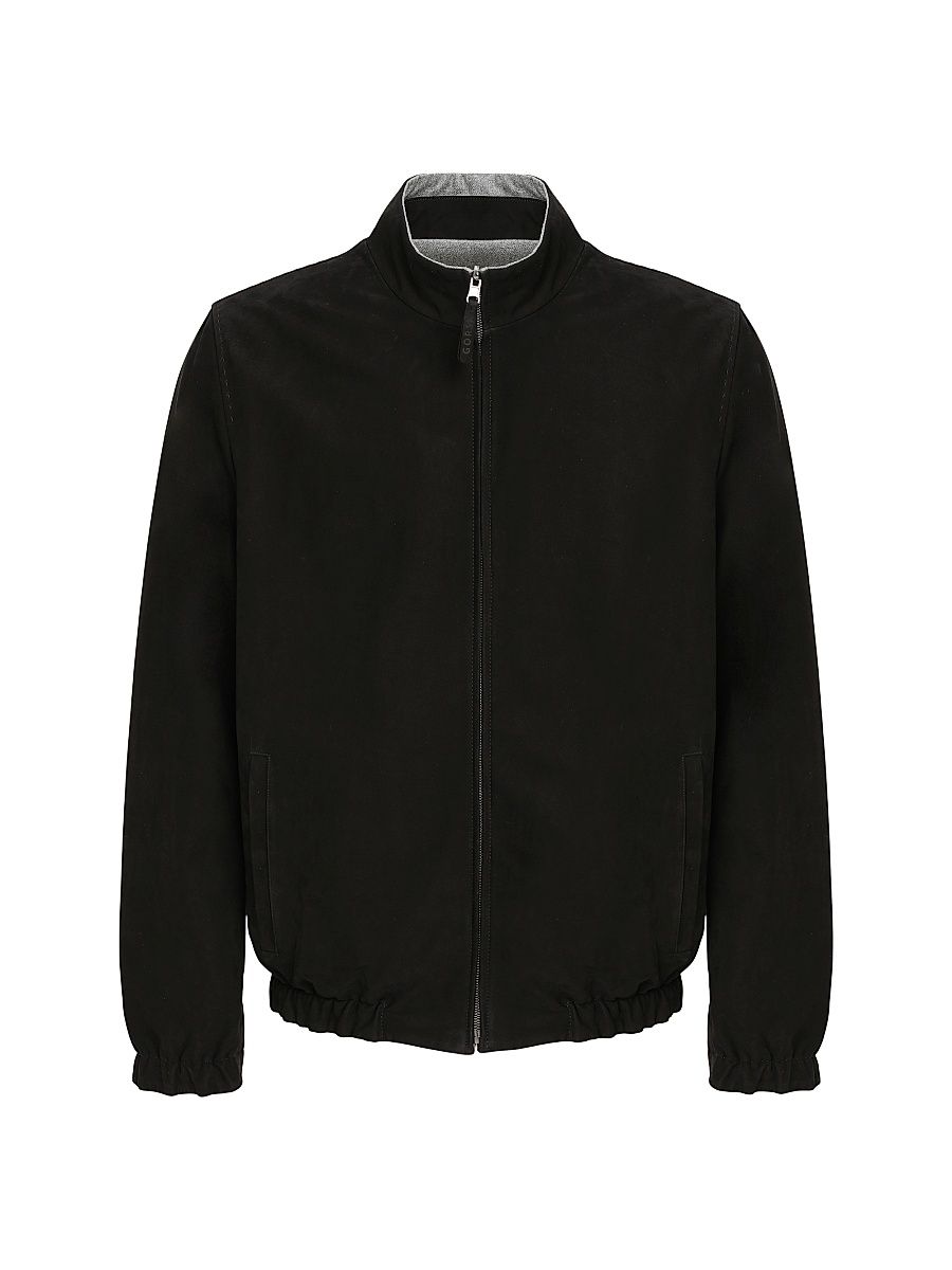 Men's Nubuck Reversible Jacket - Black - Size XL