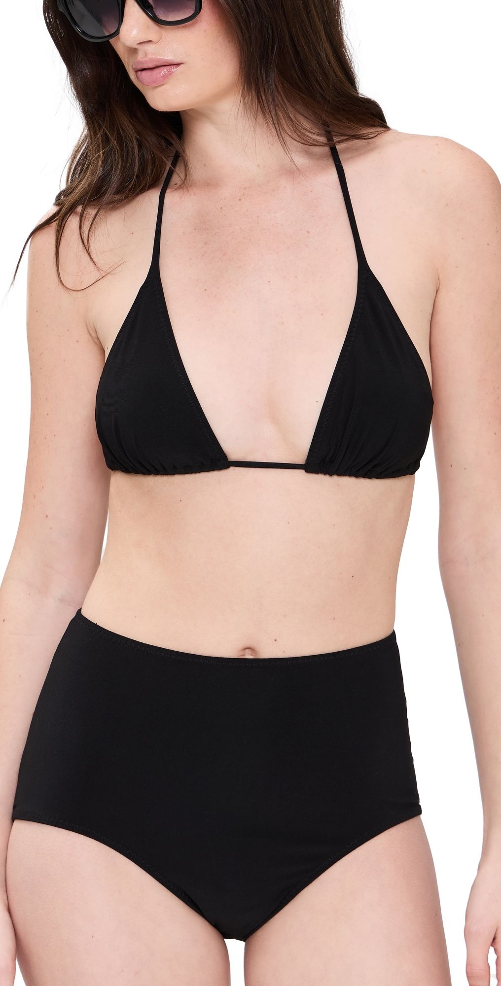 Norma Kamali String Bra Black M
