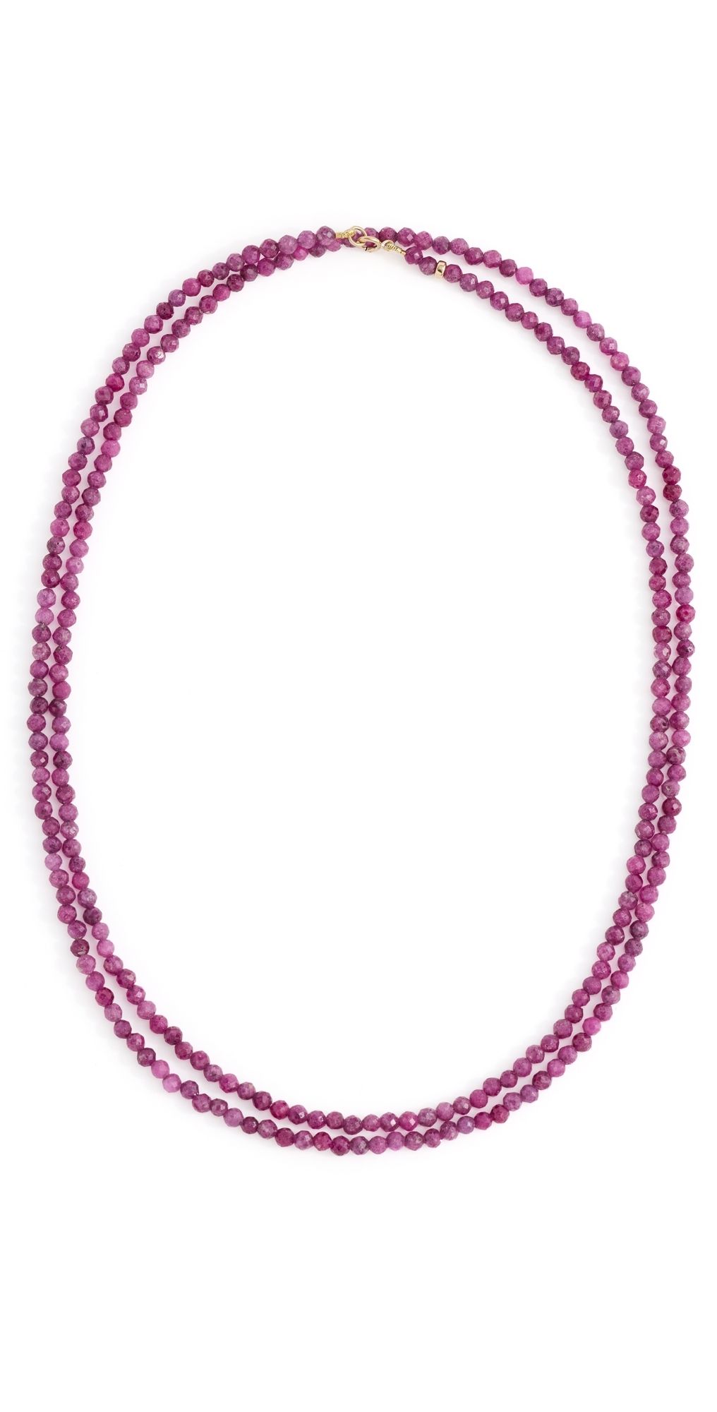 JIA JIA 14k July Ruby Double Long Necklace Pink One Size