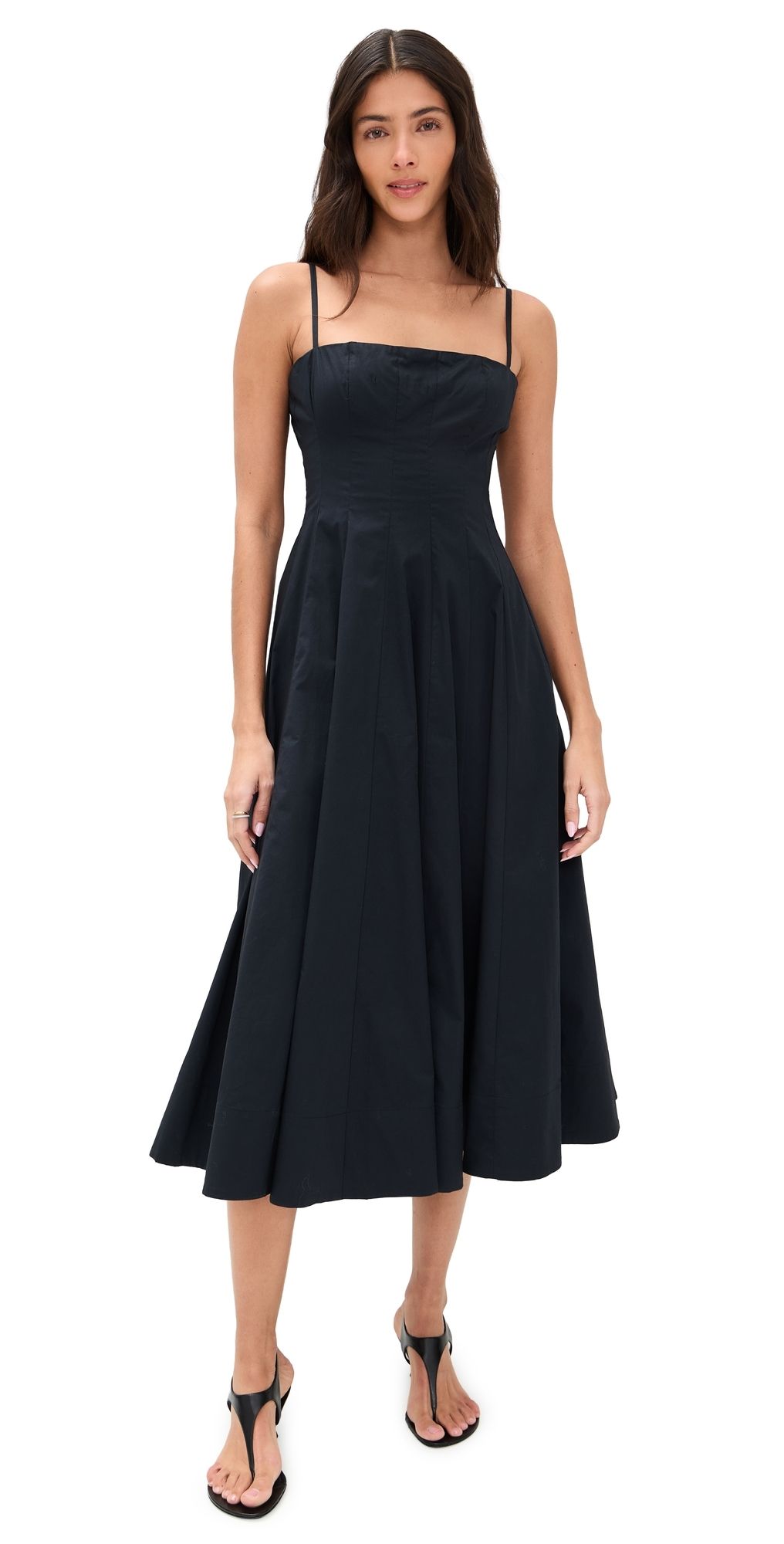 STAUD Wylie Dress Black 14