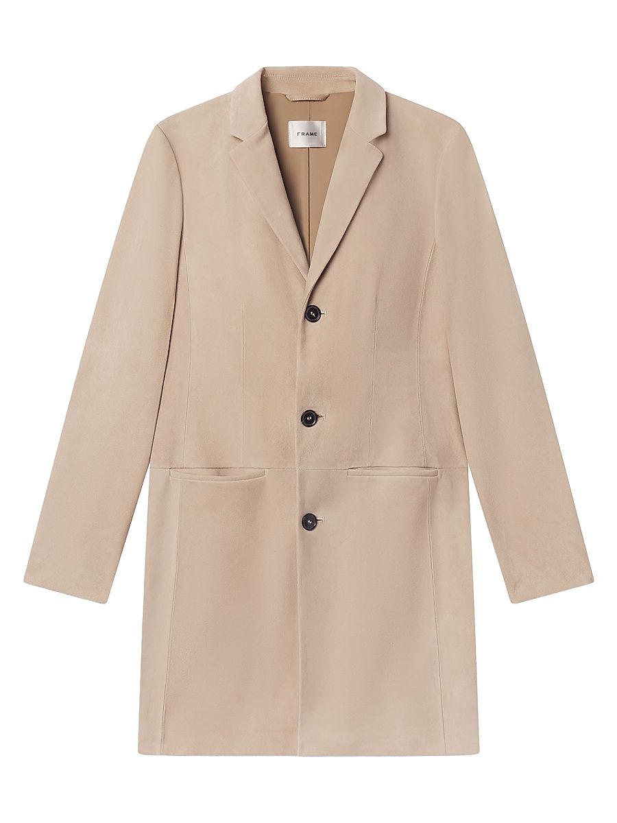Women's The Sleek Suede Jacket - Sand - Size Large