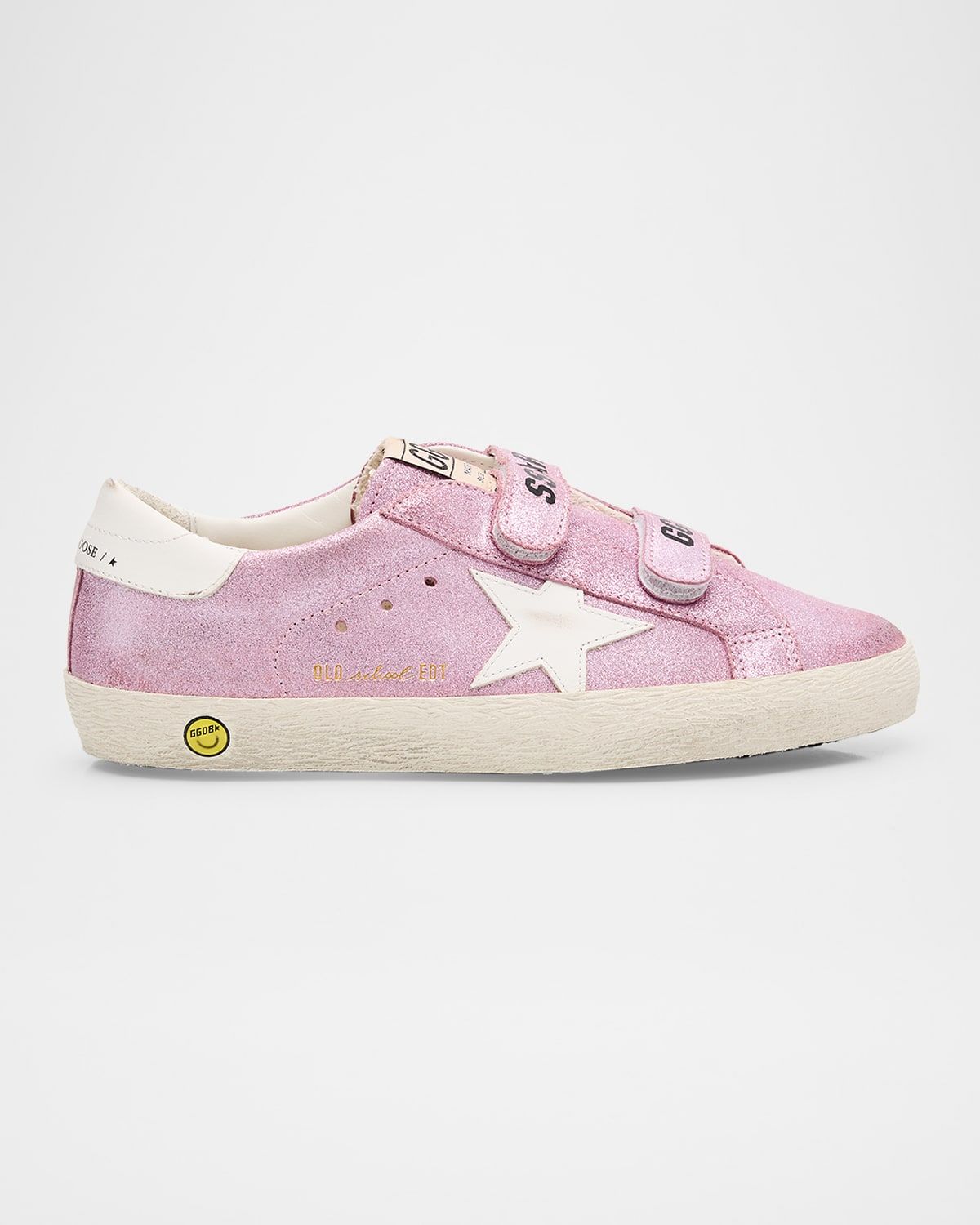 Girl & apos;s Old School Glitter Dual-Grip Sneakers, Baby/Toddler