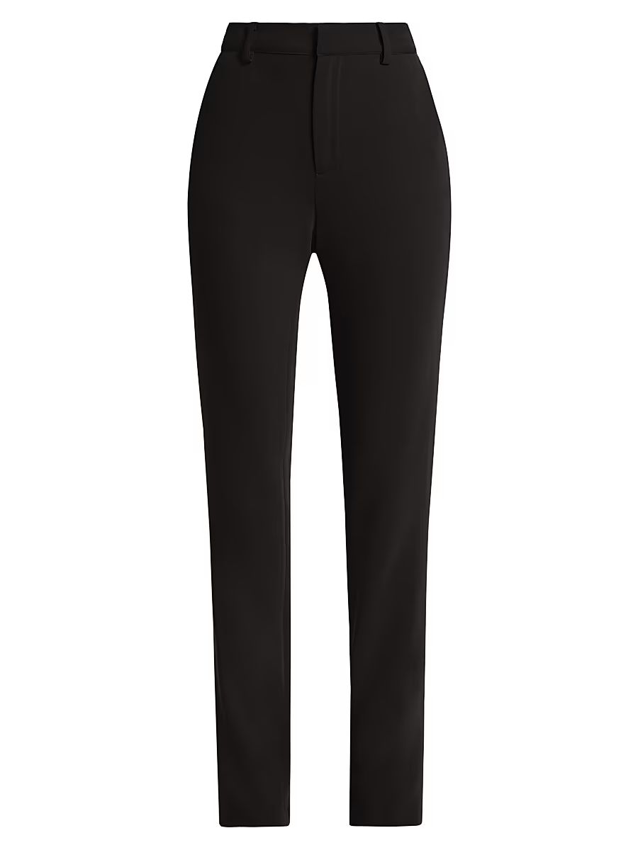 Women's Kerry Crepe Straight-Leg Pants - Black - Size 16