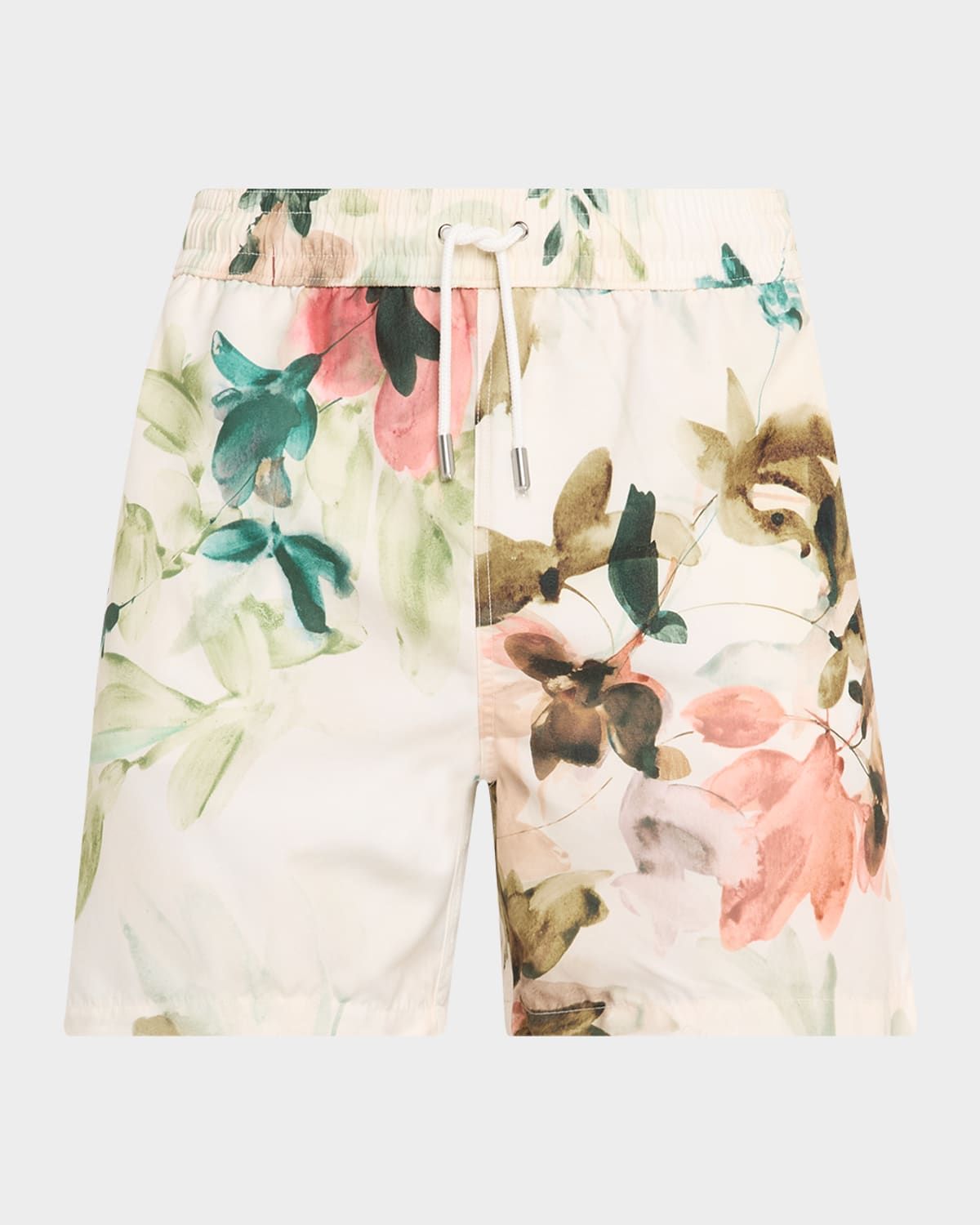 Men & apos;s Lowell Watercolor Floral Swim Shorts