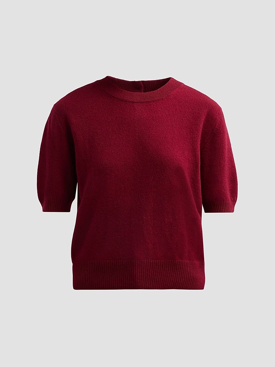 Women's Otto Cashmere Sweater - Grenache - Size XL