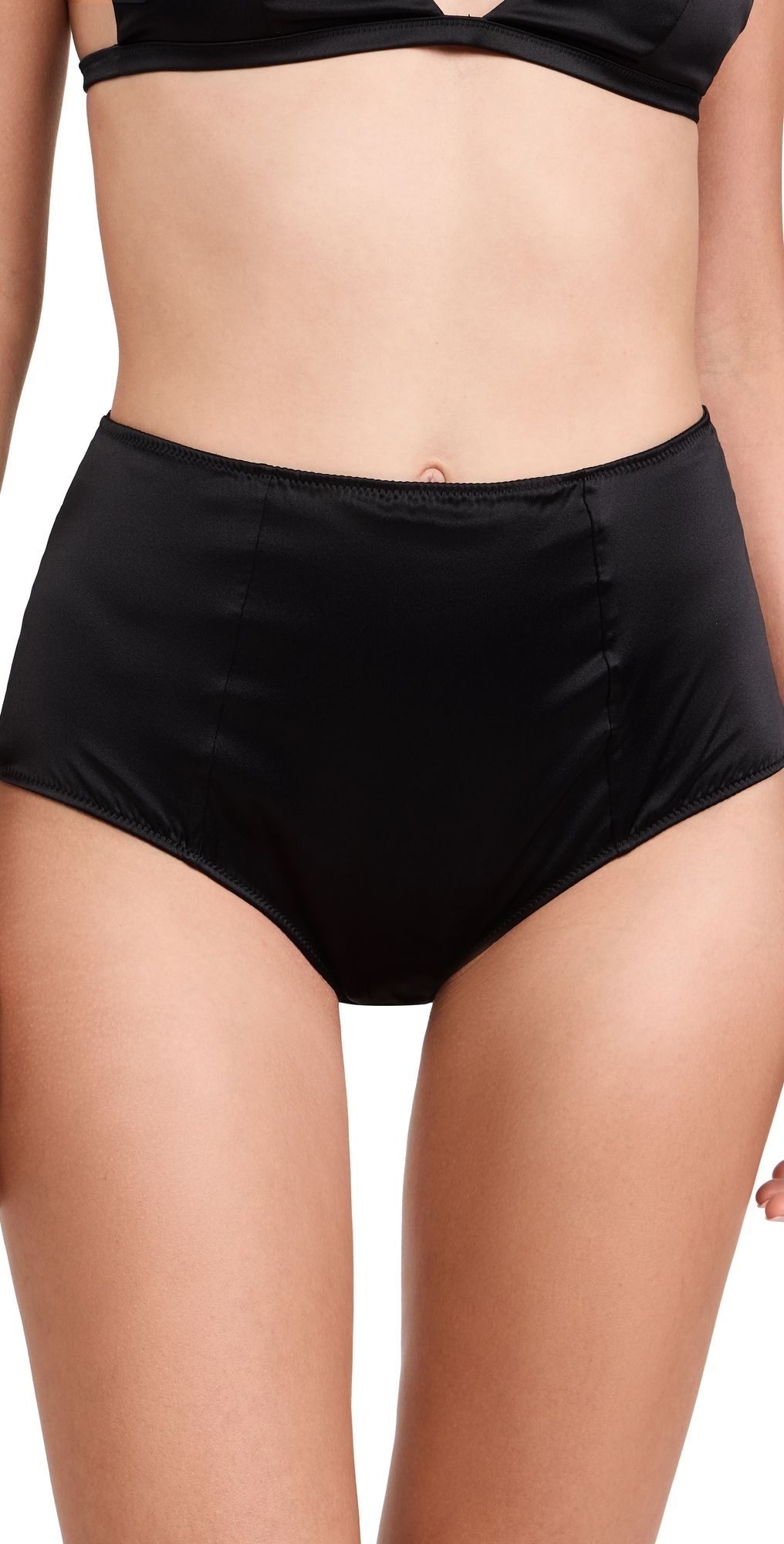 Kiki De Montparnasse Tous Les Jours High Waist Panties Black S
