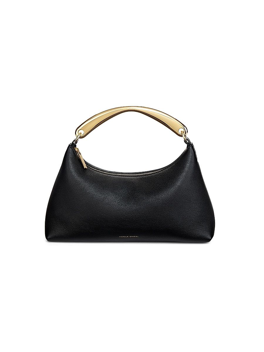 Women's Rhea Leather Top Handle Bag - Black