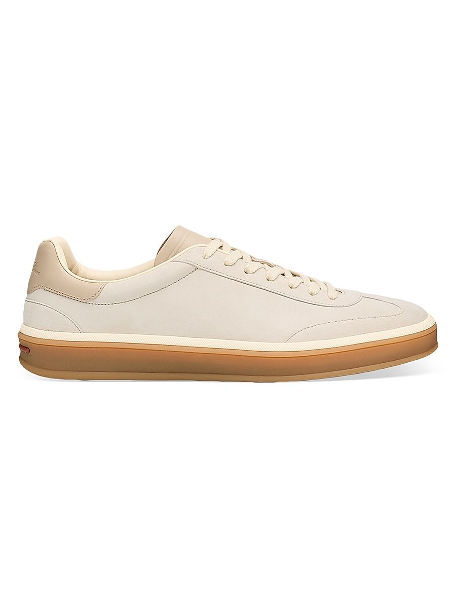 Men's Tennis Walk Suede & Leather Sneakers - Beige - Size 10