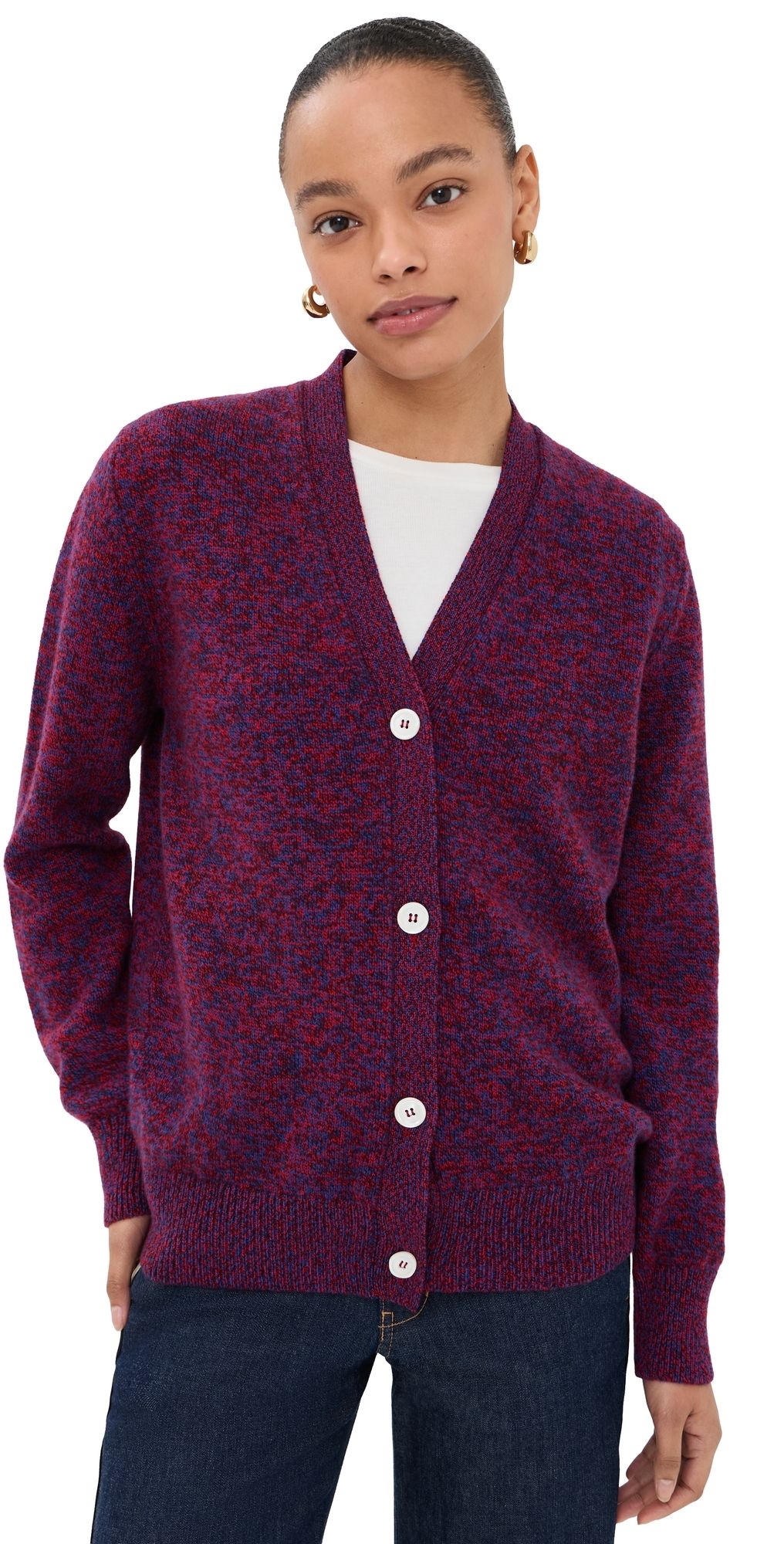 &Daughter Ava Cardigan Poppy/Port/Klein Mouline M