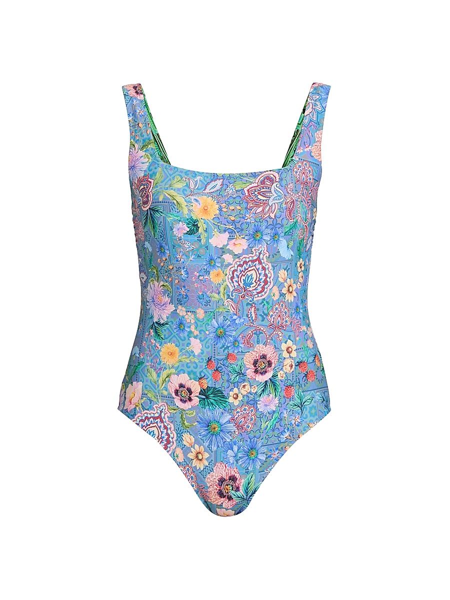 Women's Lilliana Lanthe Reversible One-Piece Swimsuit - Lilliana All Over - Size 26