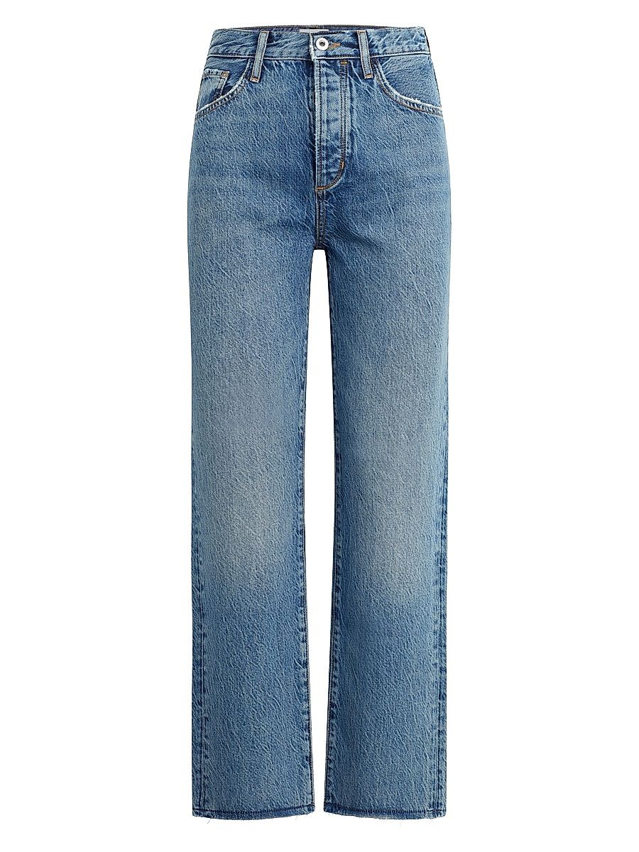 Women's Otto Stretch-Cotton High Rise Straight-Leg Jeans - Stowe - Size 31