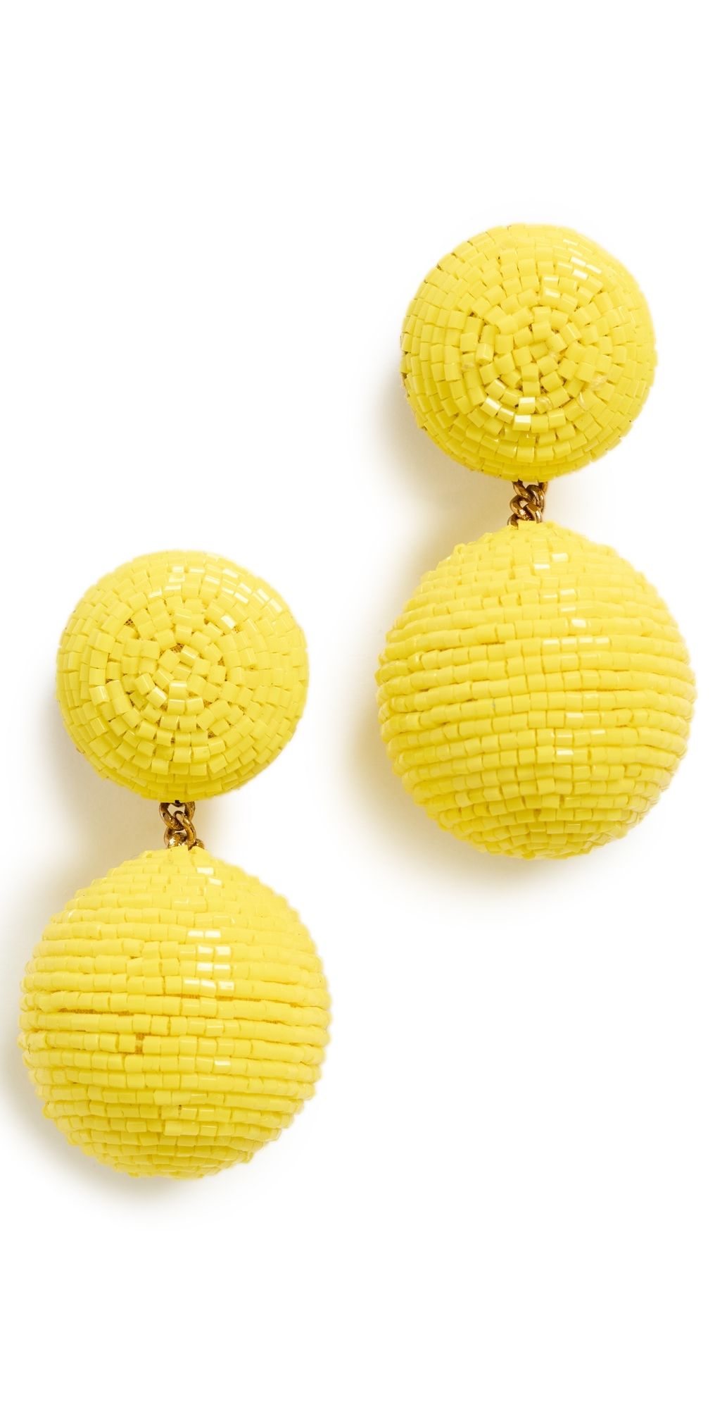 Deepa Gurnani Nica Earrings Yellow One Size