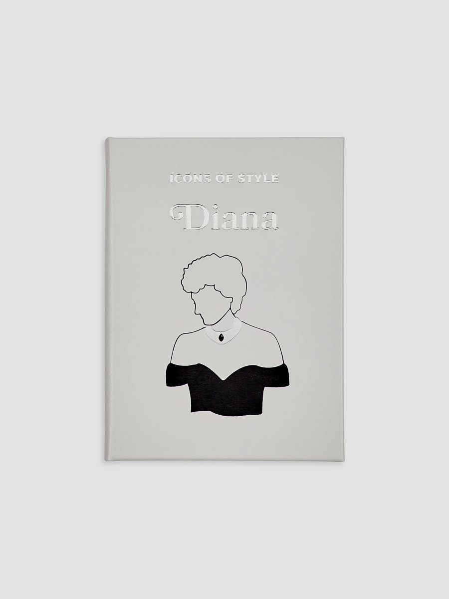 Graphic Image "Icons Of Style: Diana" Leather-Bound Hardcover Book