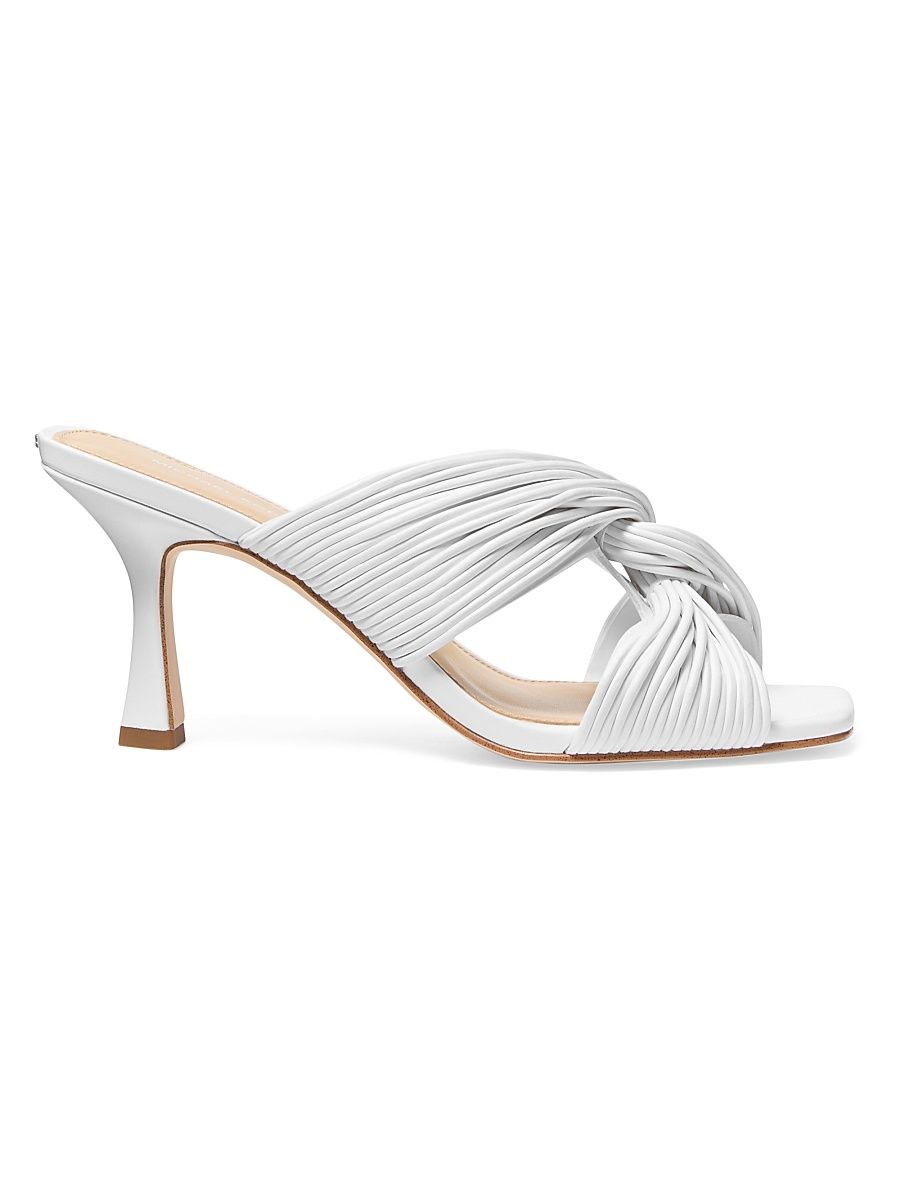 Women's Alessia 75MM Slip-On Sandals - Optic White - Size 6.5