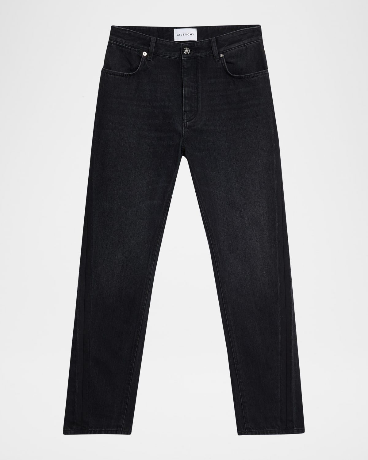 Men & apos;s Straight-Fit Black Denim Jeans