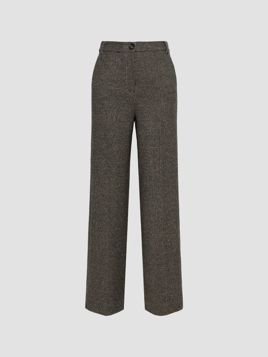 Weekend Max Mara Women's Micro Jacquard Jersey Trousers - Brown - Size XS