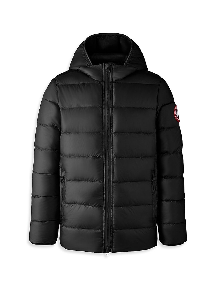 Little Kid's & Kid's Crofton Down Quilted Puffer Jacket - Black - Size 10