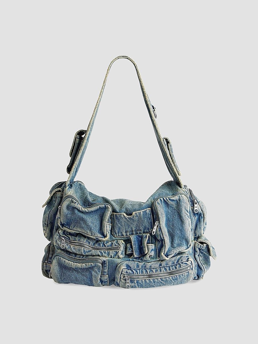 Balenciaga Men's Superbusy Messenger Bag - Blue