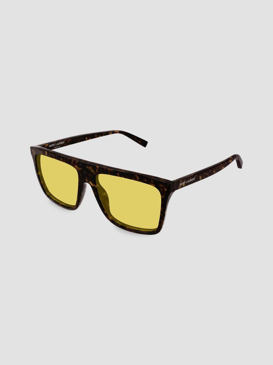 Saint Laurent Men's 59MM Rectangular Sunglasses - Havana