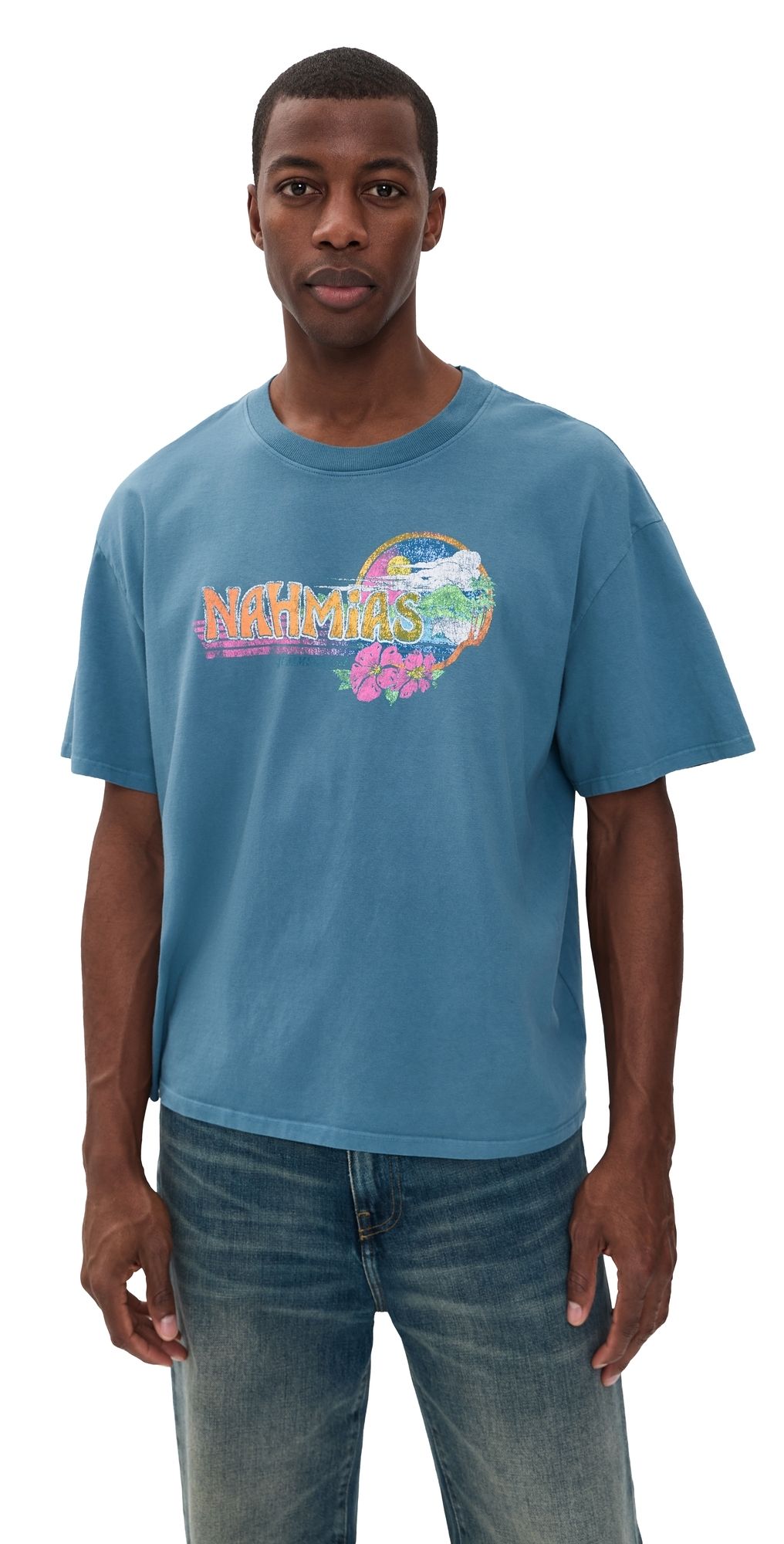 Nahmias Point Break Boxy Tee Steel Blue Jersey XL