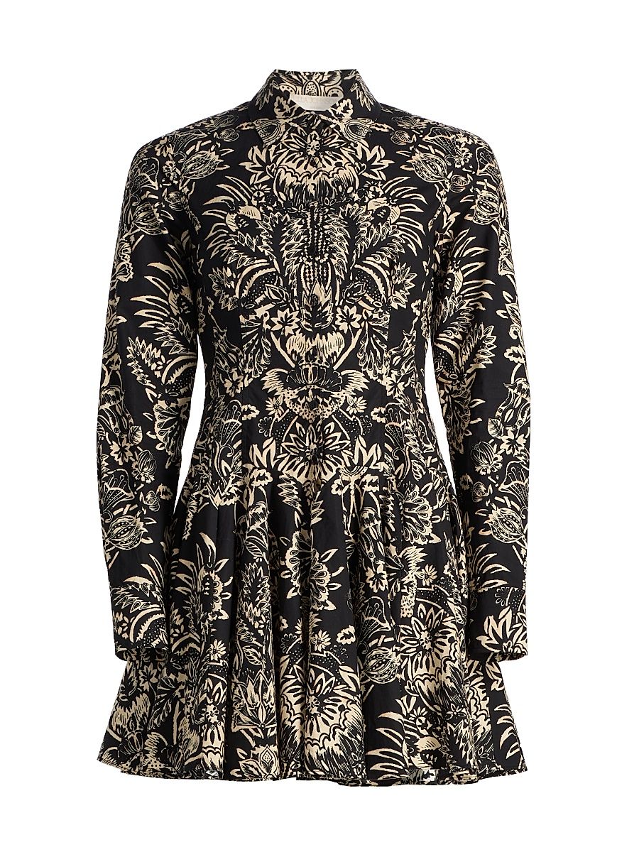 Women's Taliah Printed Minidress - Noir Flora - Size 16