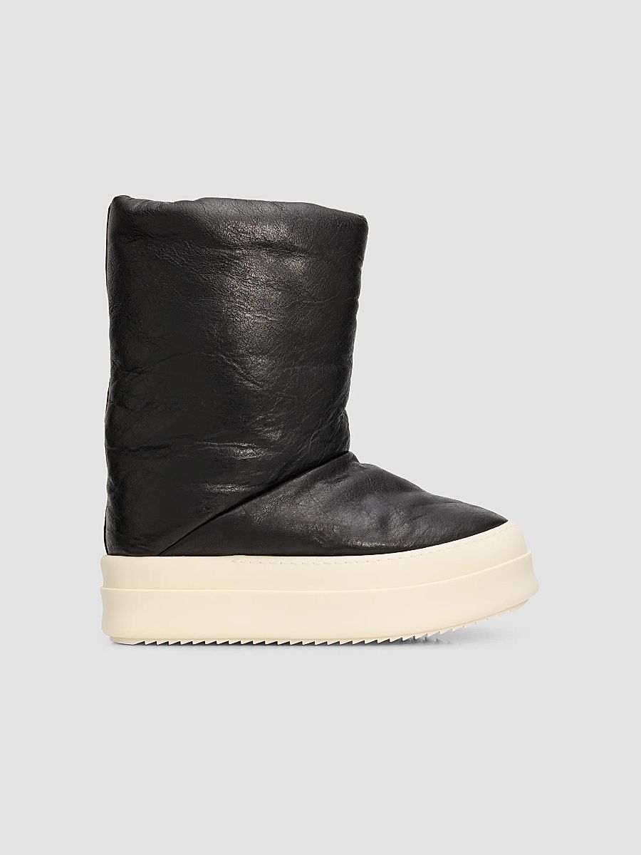 Women's Mega Bumper Lunar Leather Boots - Black Milk - Size 6