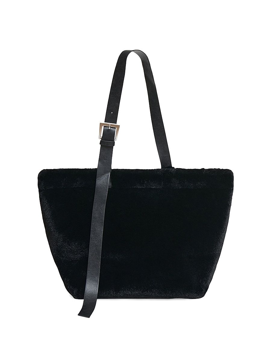 Women's Esti Faux Fur Tote Bag - Noir