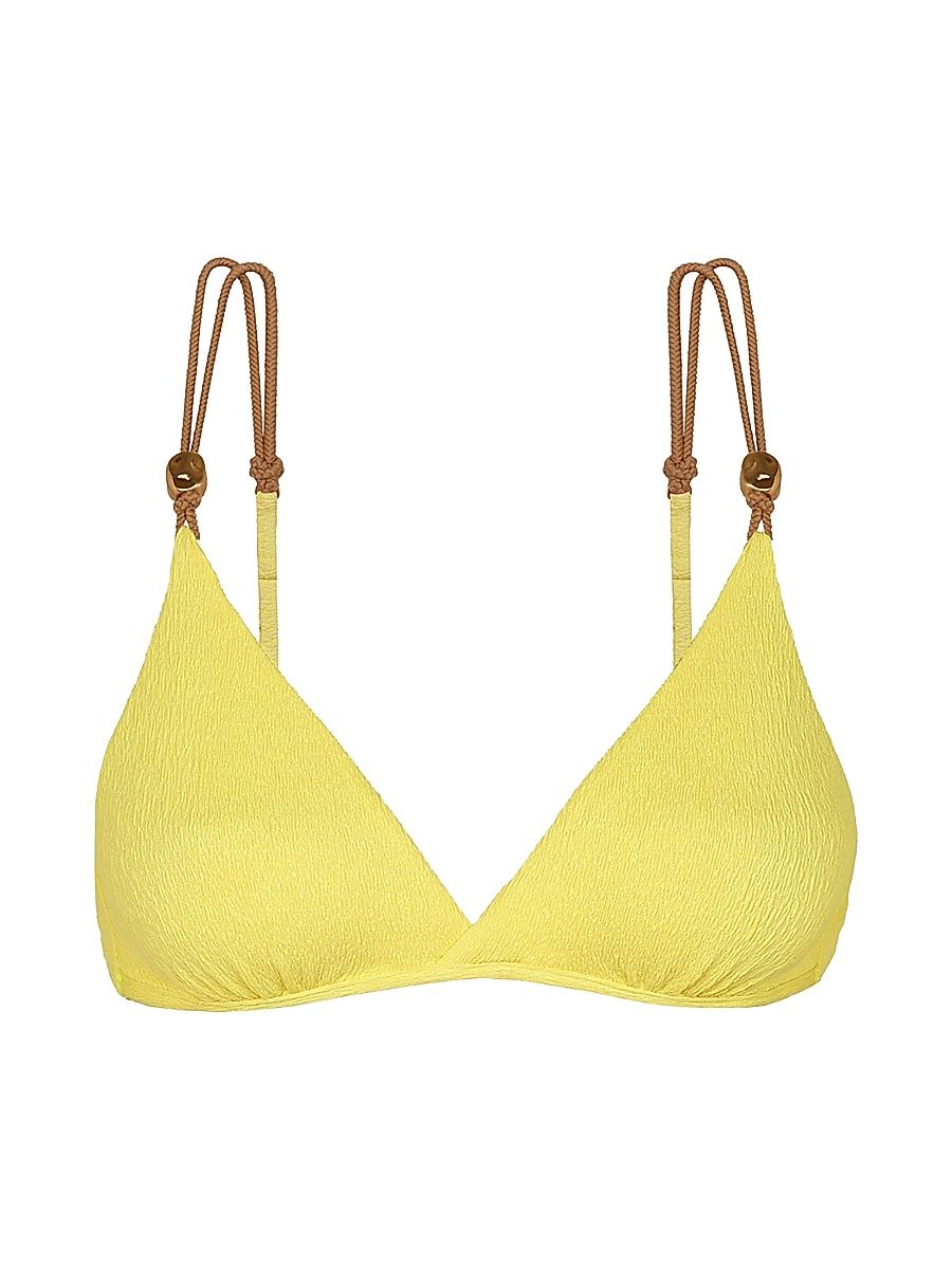 Women's Nancy Kira Bikini Top - Yellow - Size XL