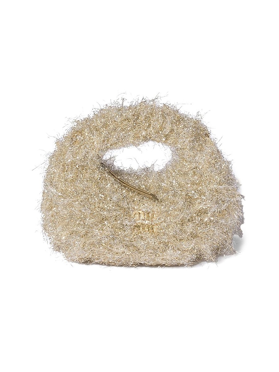 Women's Wander Lurex Mini Top Handle Bag - Gold Silver