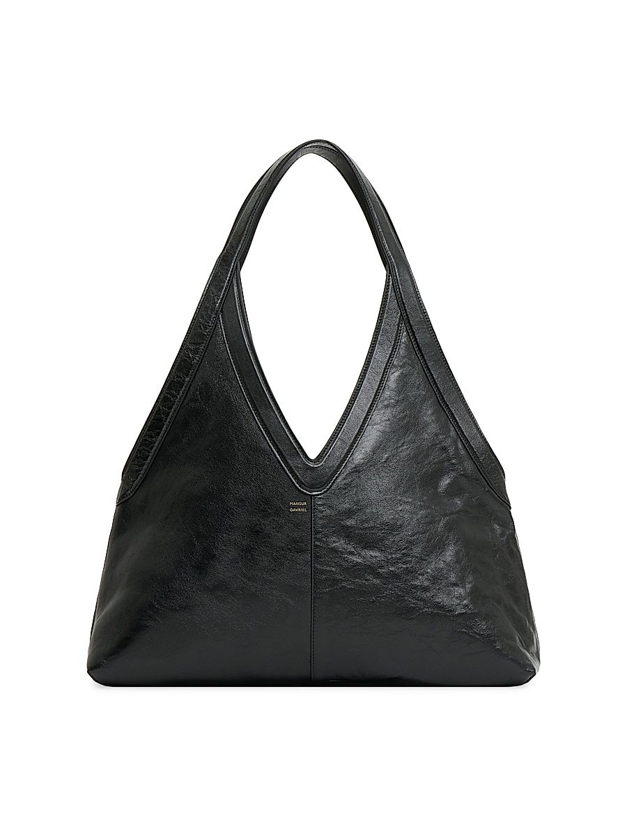 Women's Medium Logo Soft Tote Bag - Black