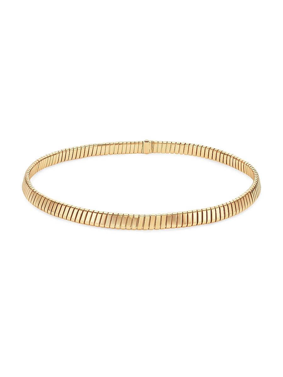 Women's Tubogas 18K Yellow Gold Necklace - Yellow Gold - Size Large