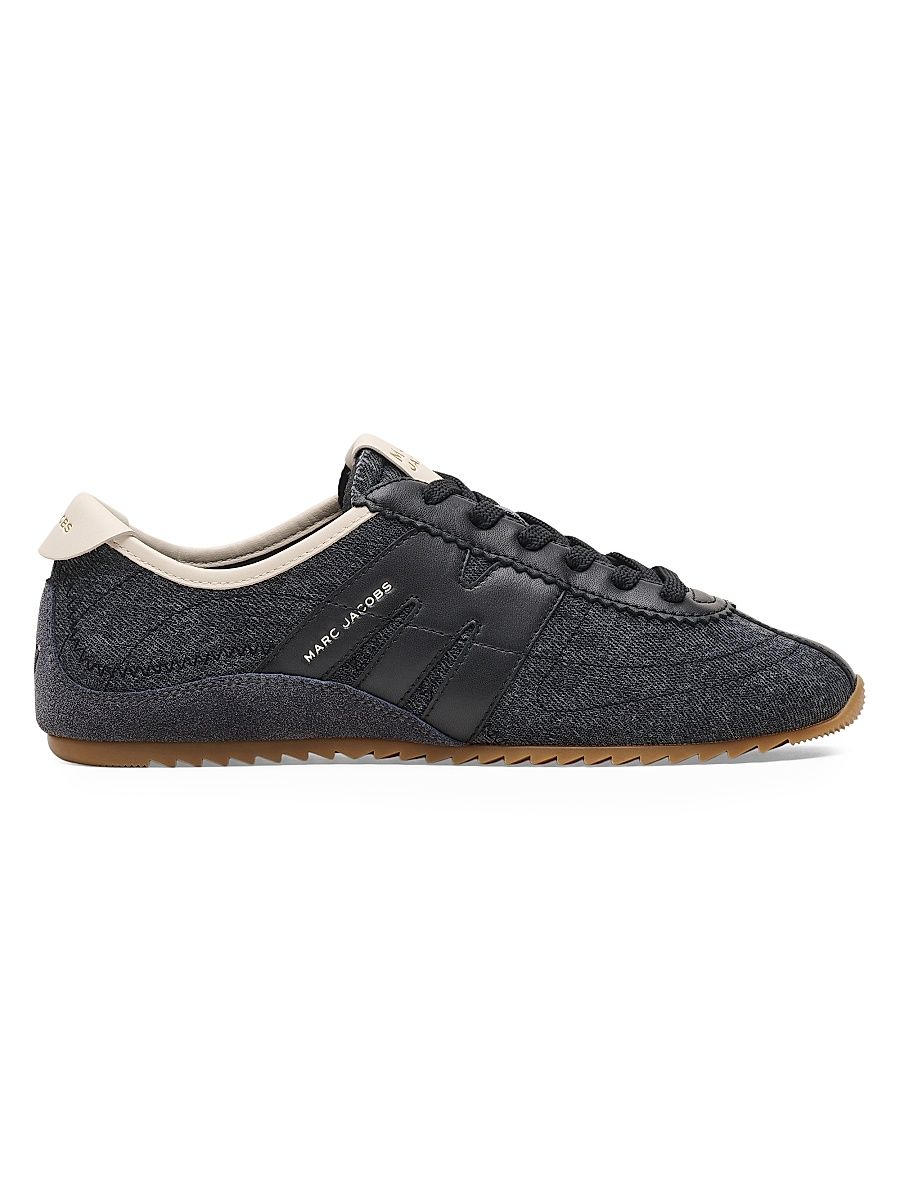 Women's The 400 Bleecker Logo Denim Low-Top Running Sneakers - Asphalt Wash - Size 9