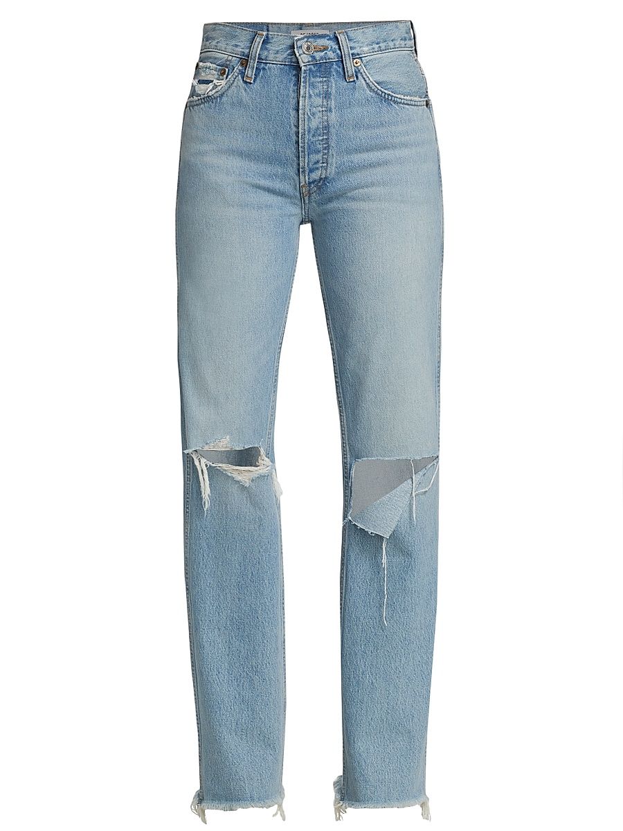 Women's 90s High-Rise Loose Straight Jeans - Breezy Indigo - Size 23