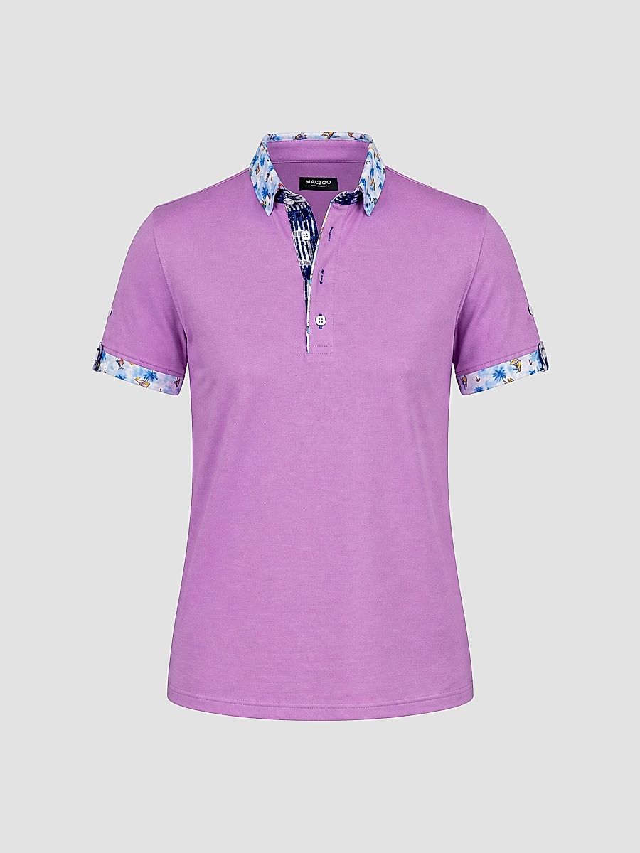 Men's Newton Polo Shirt - Purple - Size XXXXL