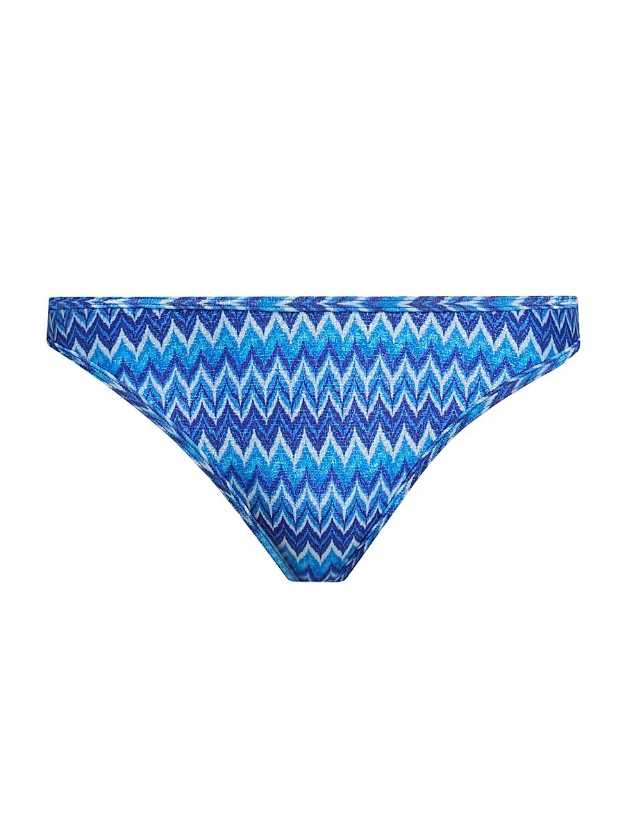 Women's Isla Wave Bikini Bottom - Ocean Wave - Size Large