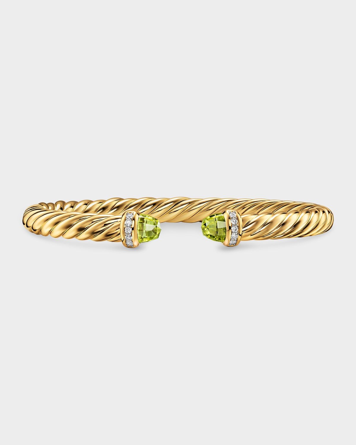 Cablespira Flex Bracelet with Gemstones and Diamonds in 18K Gold
