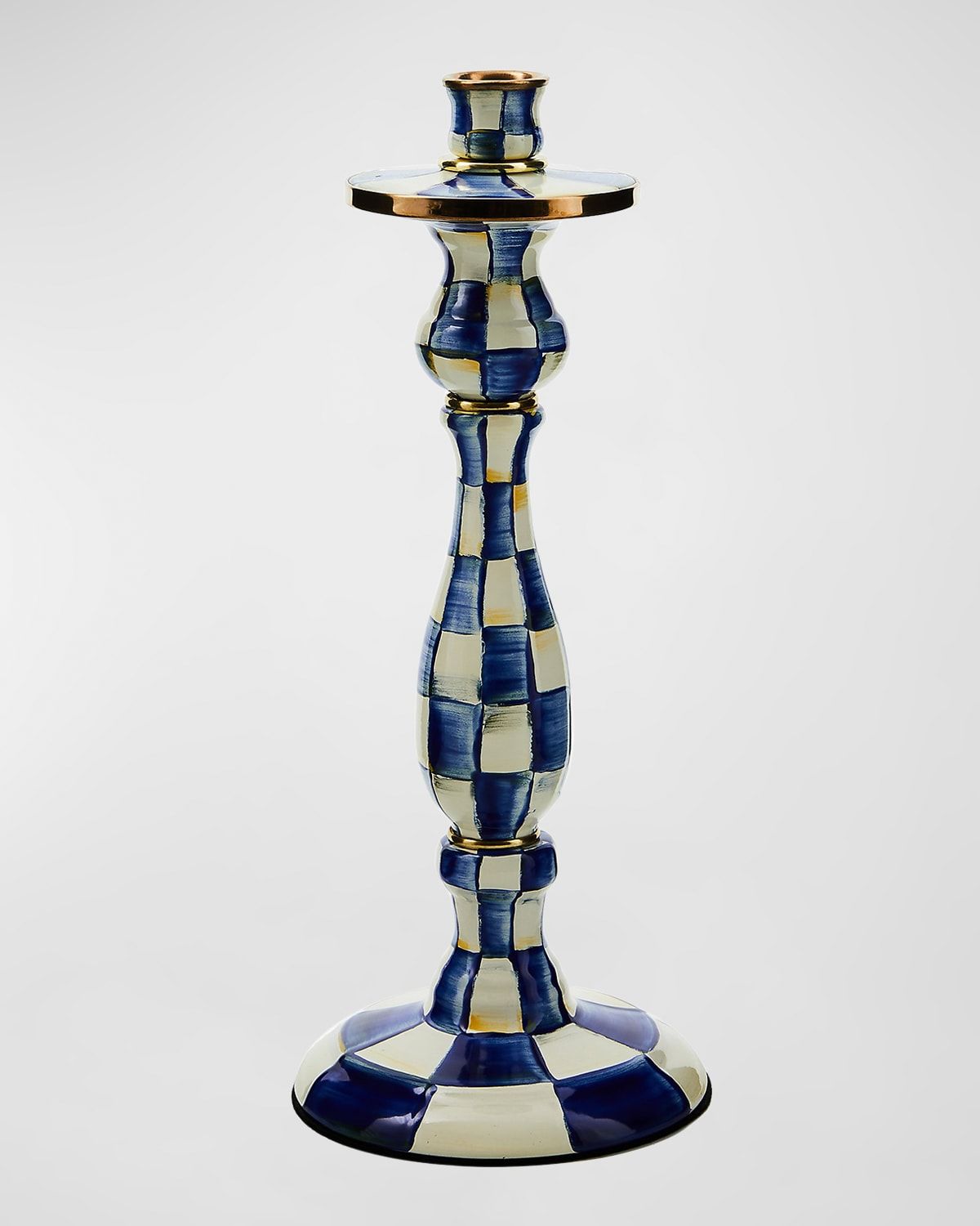 Royal Check Large Candlestick