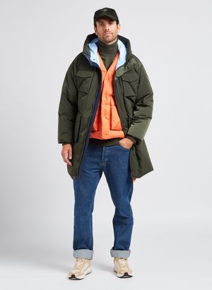 Gertrude - Manteau matelassé à capuche - Taille XL - Vert