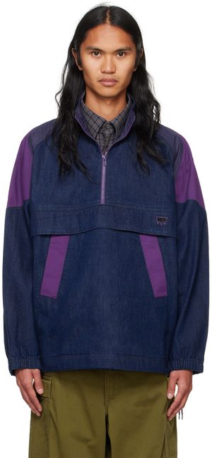 Levi's Navy & Purple Skateboarding Sport Denim Jacket