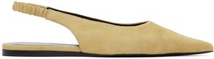 Proenza Schouler Beige Spike Slingback Ballerina Flats