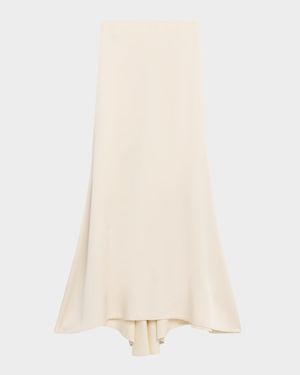 Satin Maxi Trumpet Skirt