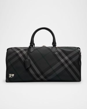 Men's Grid Duffel Bag