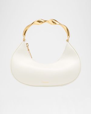 Nixi Twist Leather Top-Handle Bag