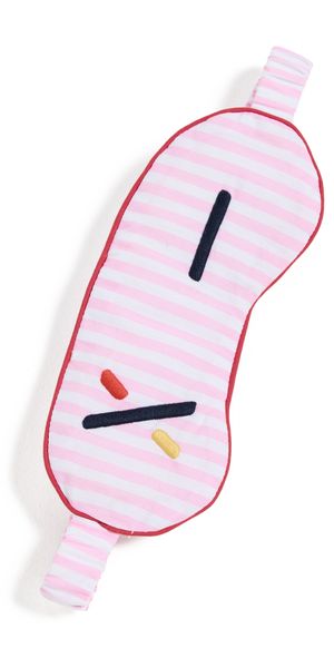 Alex Mill P'Jimmies Eye Mask Pink Stripe One Size