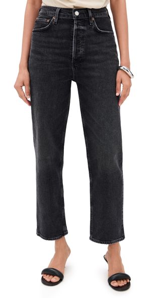 AGOLDE 90s Pinch Waist Crop High Rise Straight Jeans 27.5 Radius 24