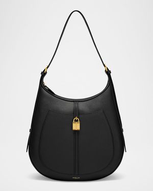 Siena Crescent Leather Hobo Bag