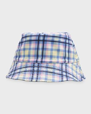 garden plaid reversible bucket hat