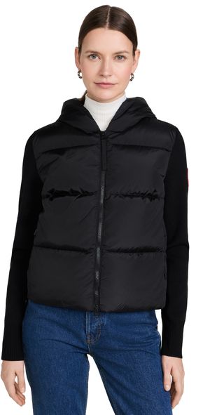 Canada Goose Hybridge Wide Quilt Knit Hoodie Black XL